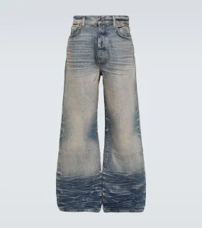 Amiri Wide Leg Baggy Jeans, Blue