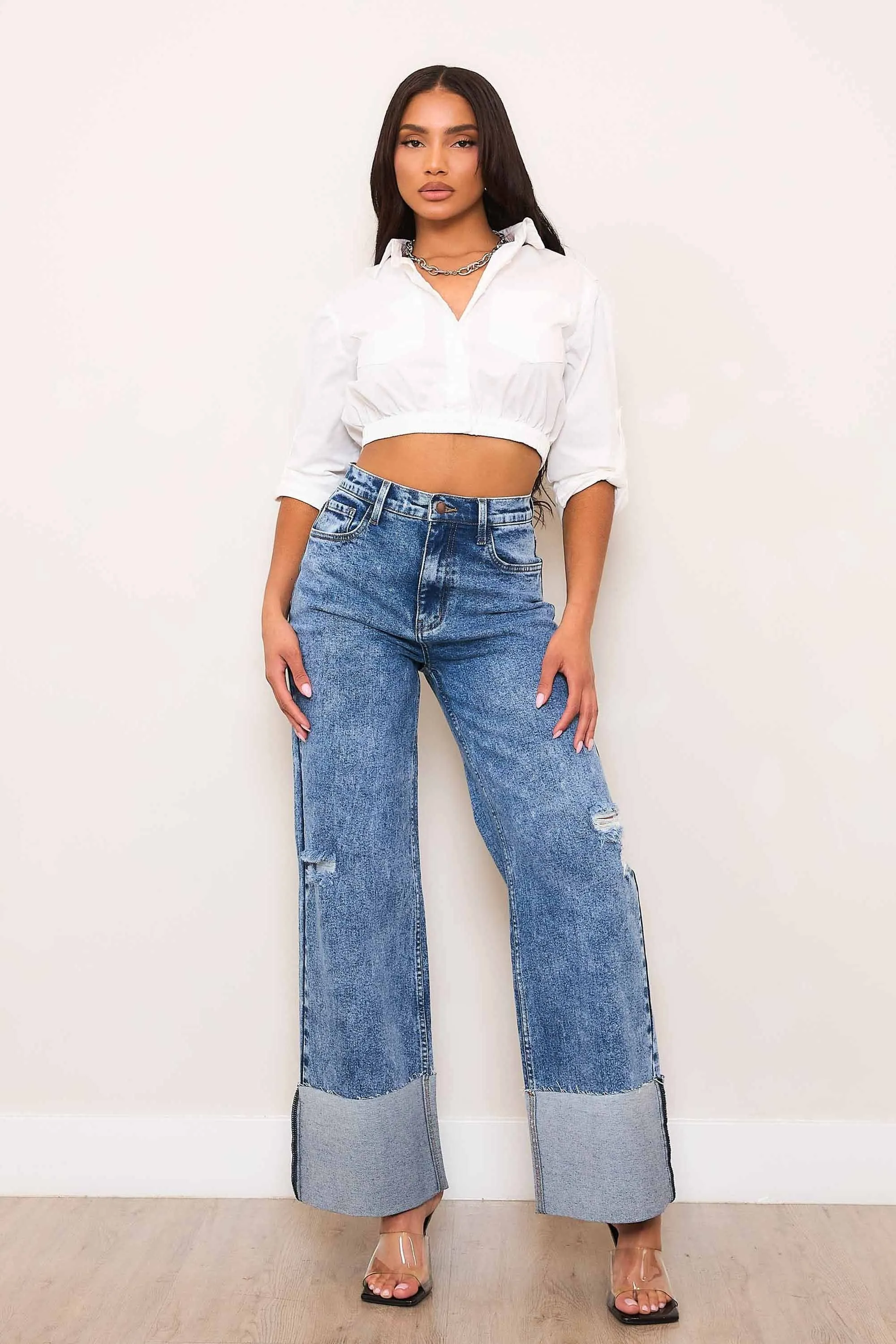 Back to School Wide Leg Jeans