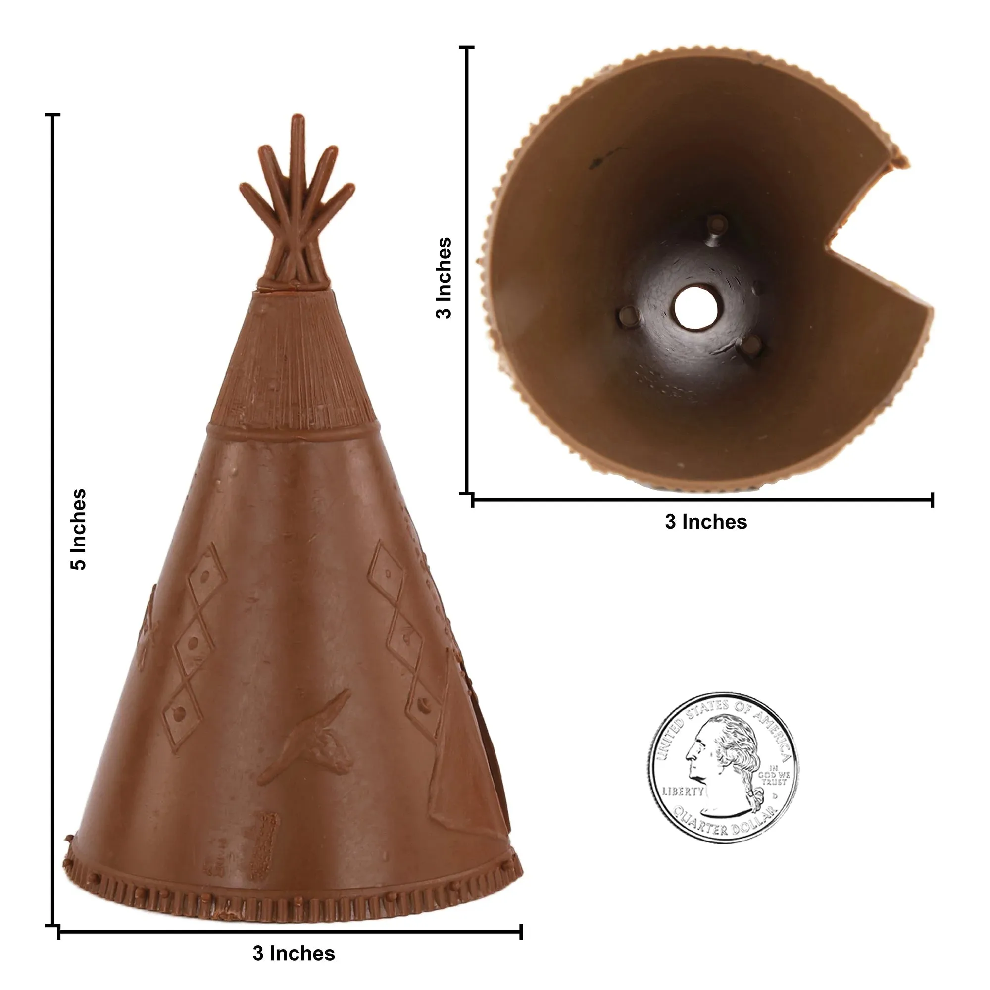 BMC Classic Plains Indians Teepees Brown