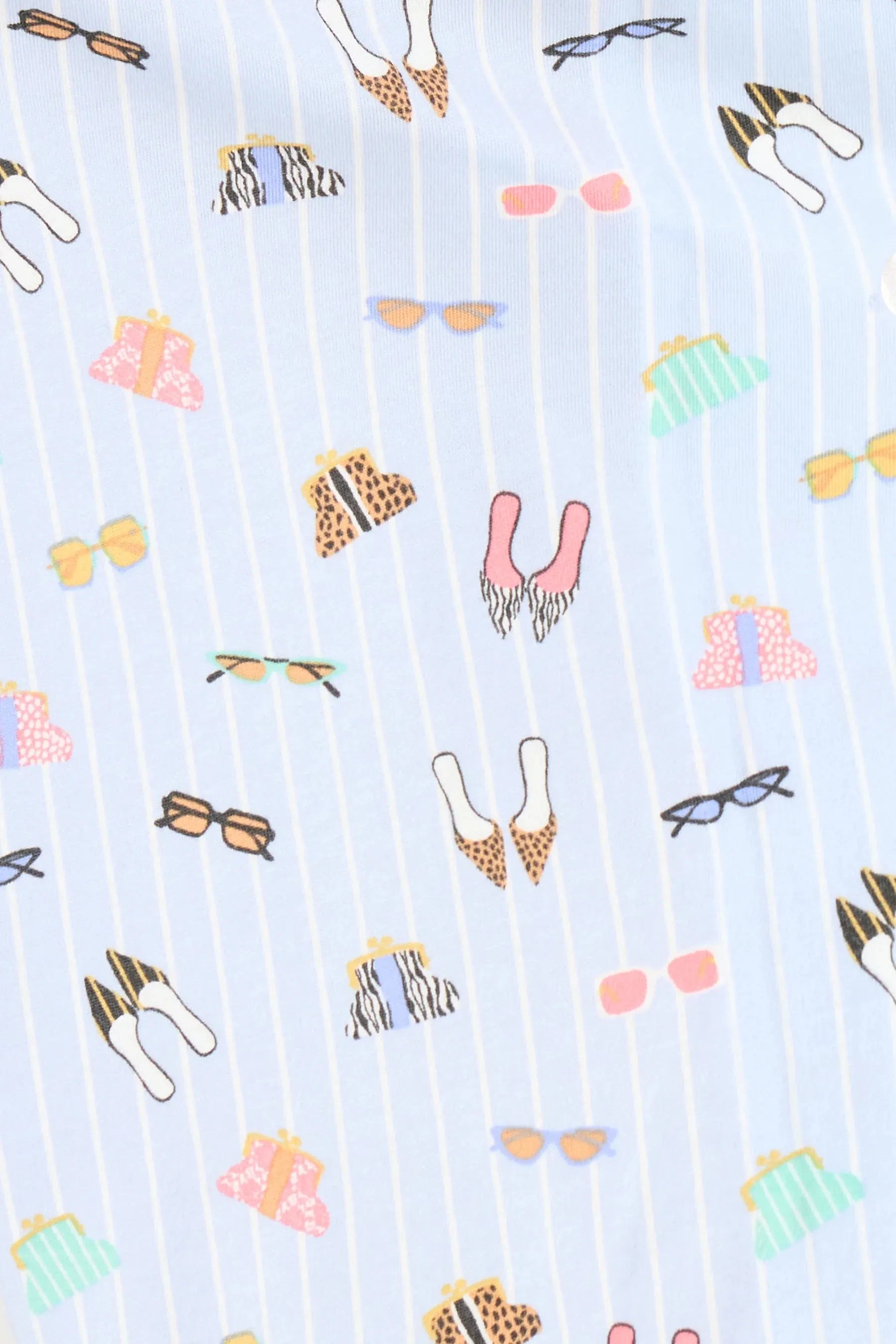 Cute Shoes! Blue Whimsy Pajama Set