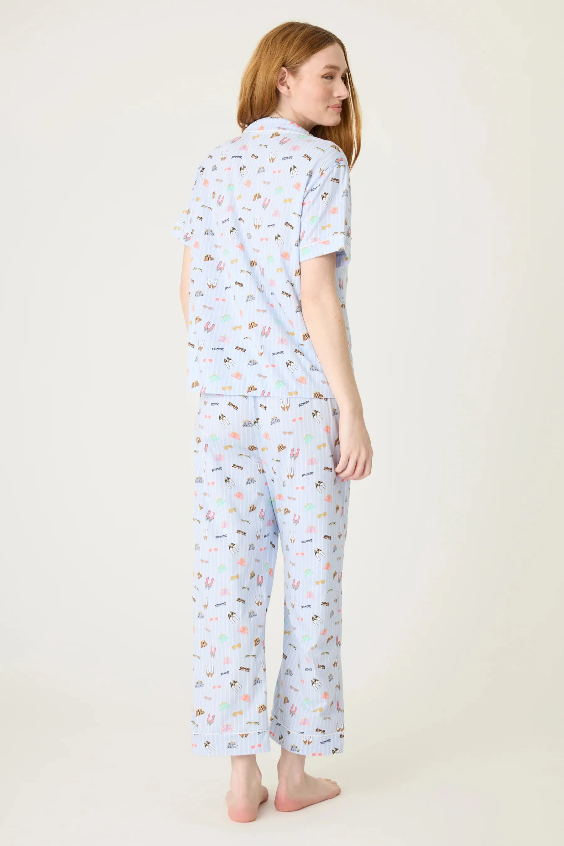 Cute Shoes! Blue Whimsy Pajama Set