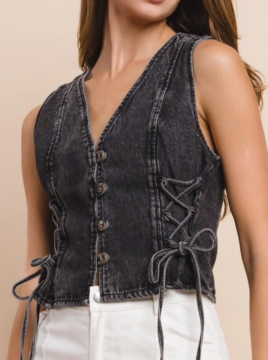 Denim vest
