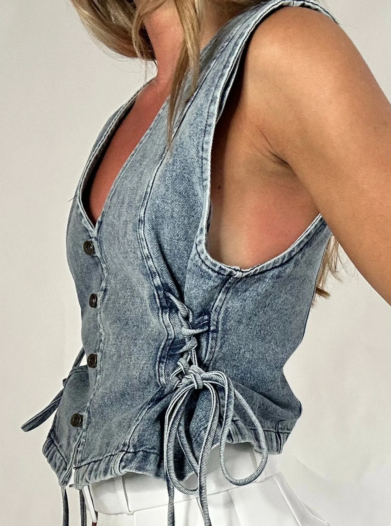 Denim vest