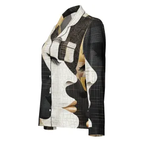 DUO MODERN "Faces of Unity" Women’s Long Sleeve Pajama Top