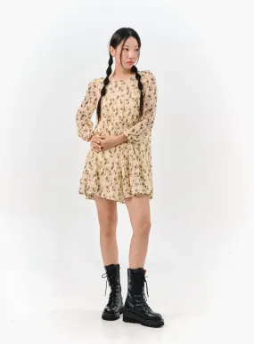 Floral Blossom Flared Mini Dress IS304