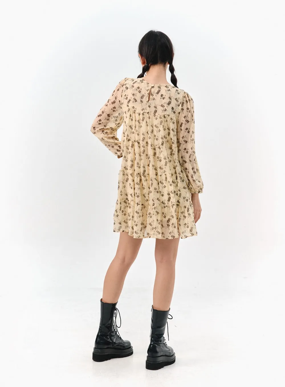 Floral Blossom Flared Mini Dress IS304