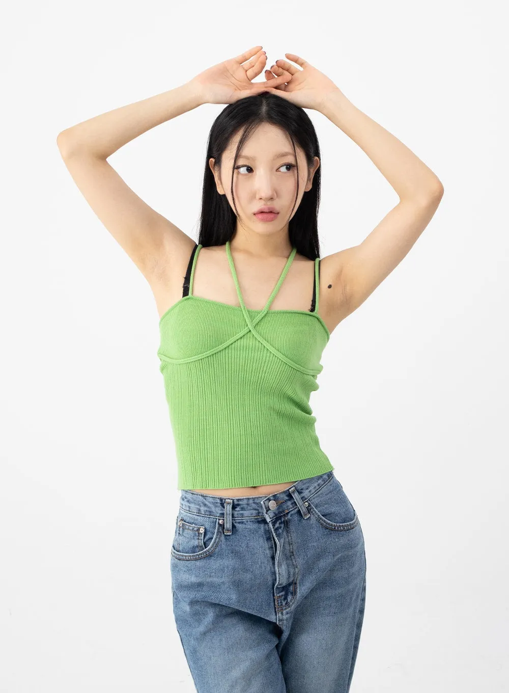 Halterneck Knitted Top CJ14