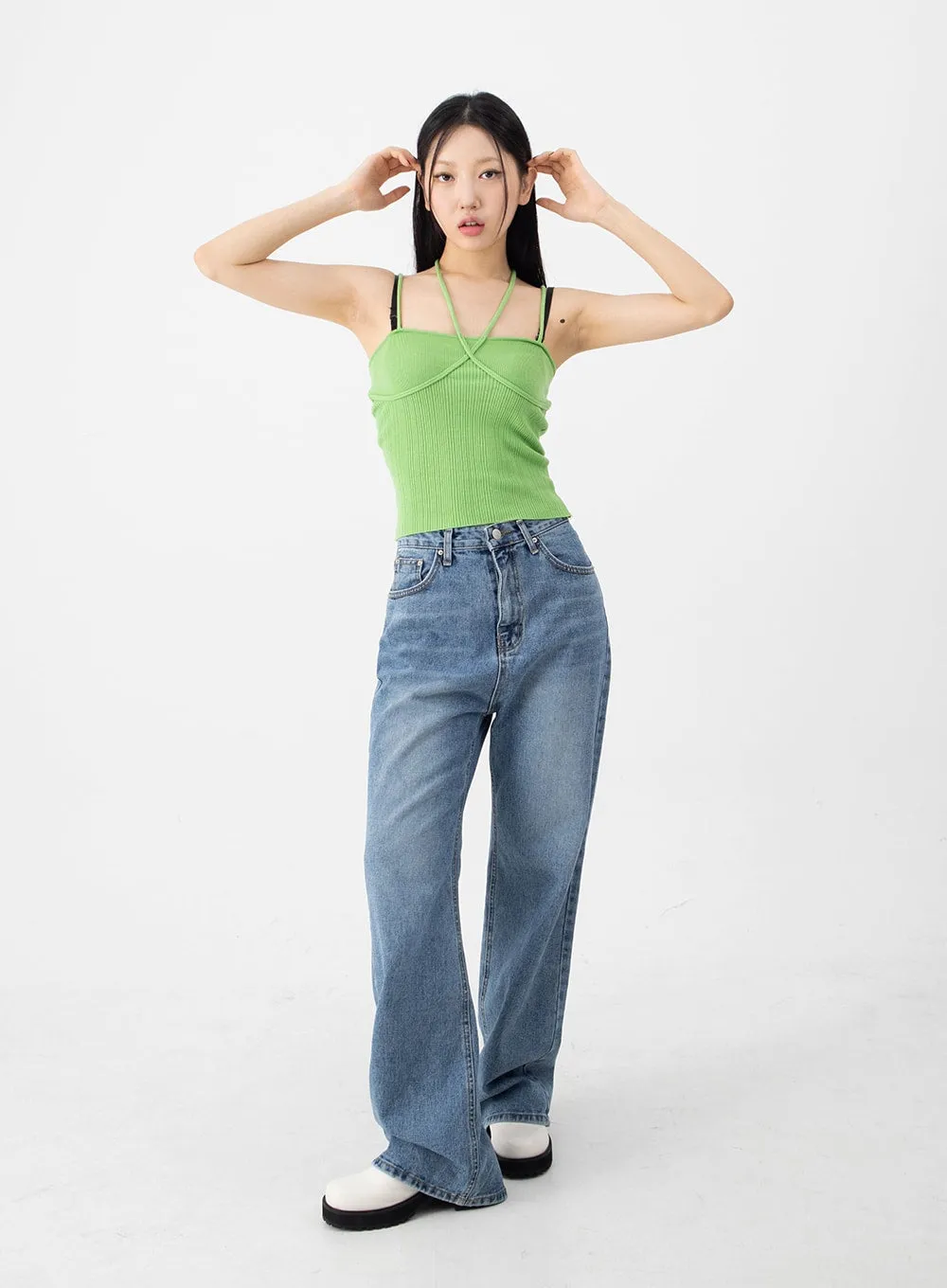 Halterneck Knitted Top CJ14