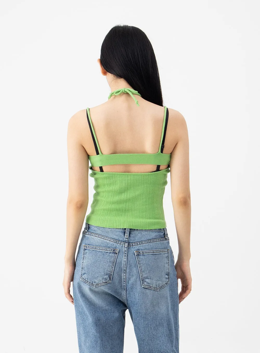 Halterneck Knitted Top CJ14