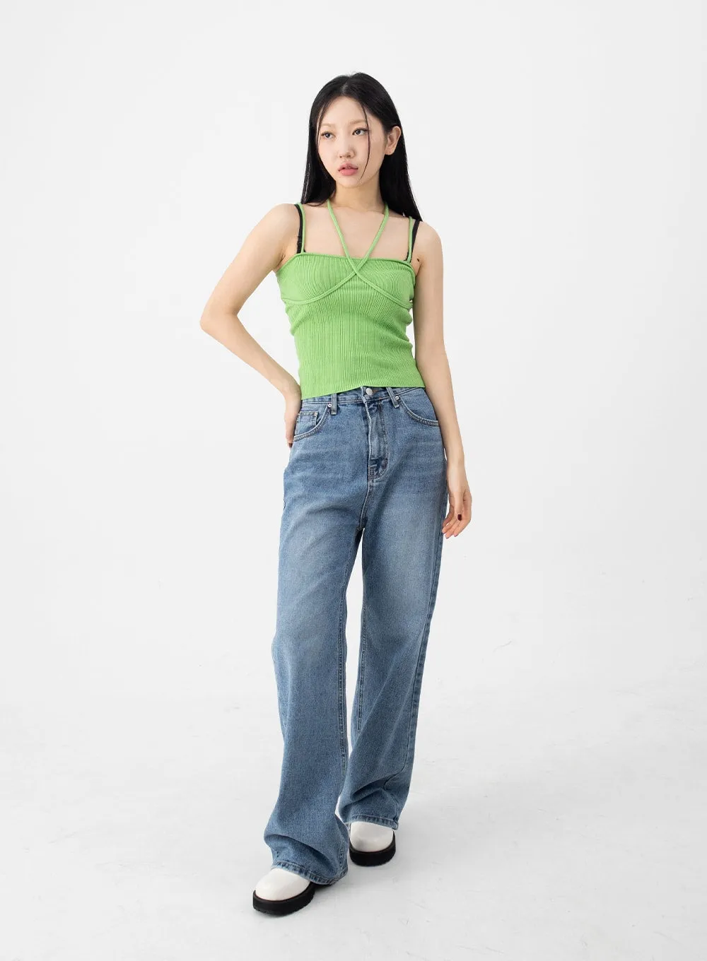 Halterneck Knitted Top CJ14