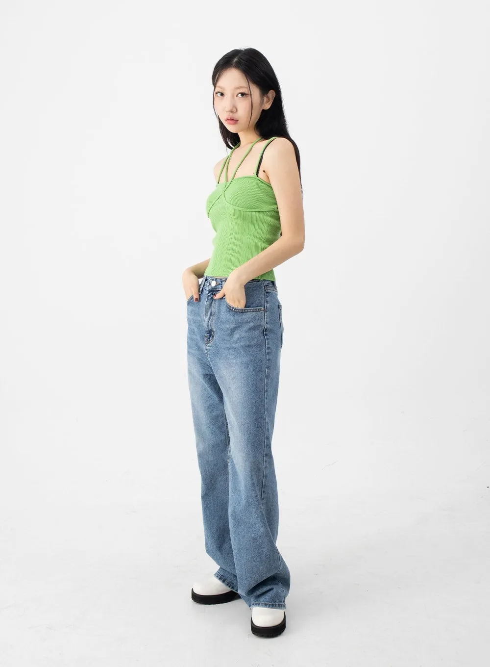 Halterneck Knitted Top CJ14
