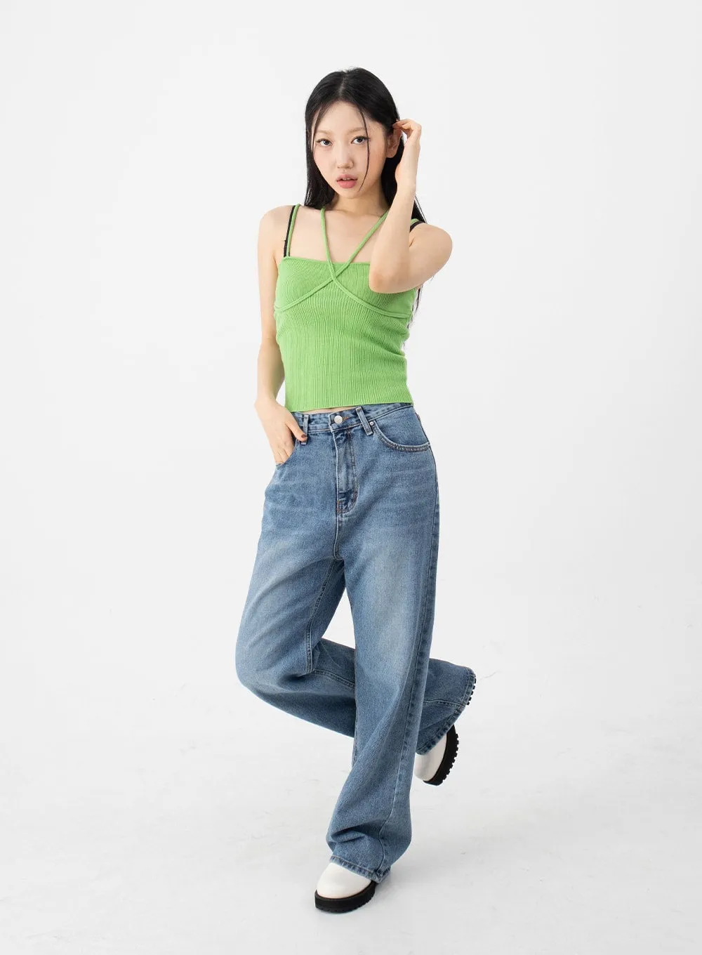 Halterneck Knitted Top CJ14