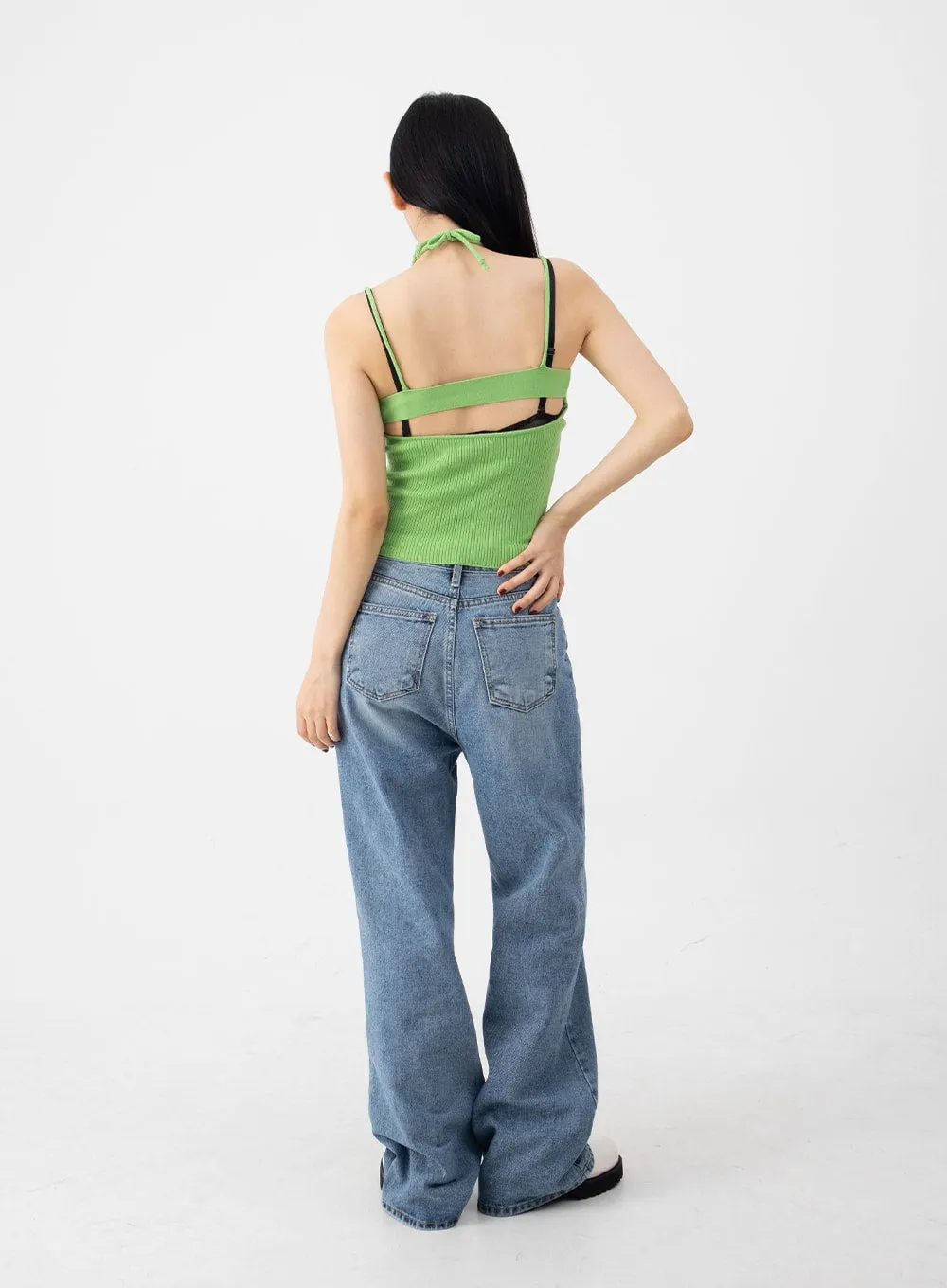Halterneck Knitted Top CJ14