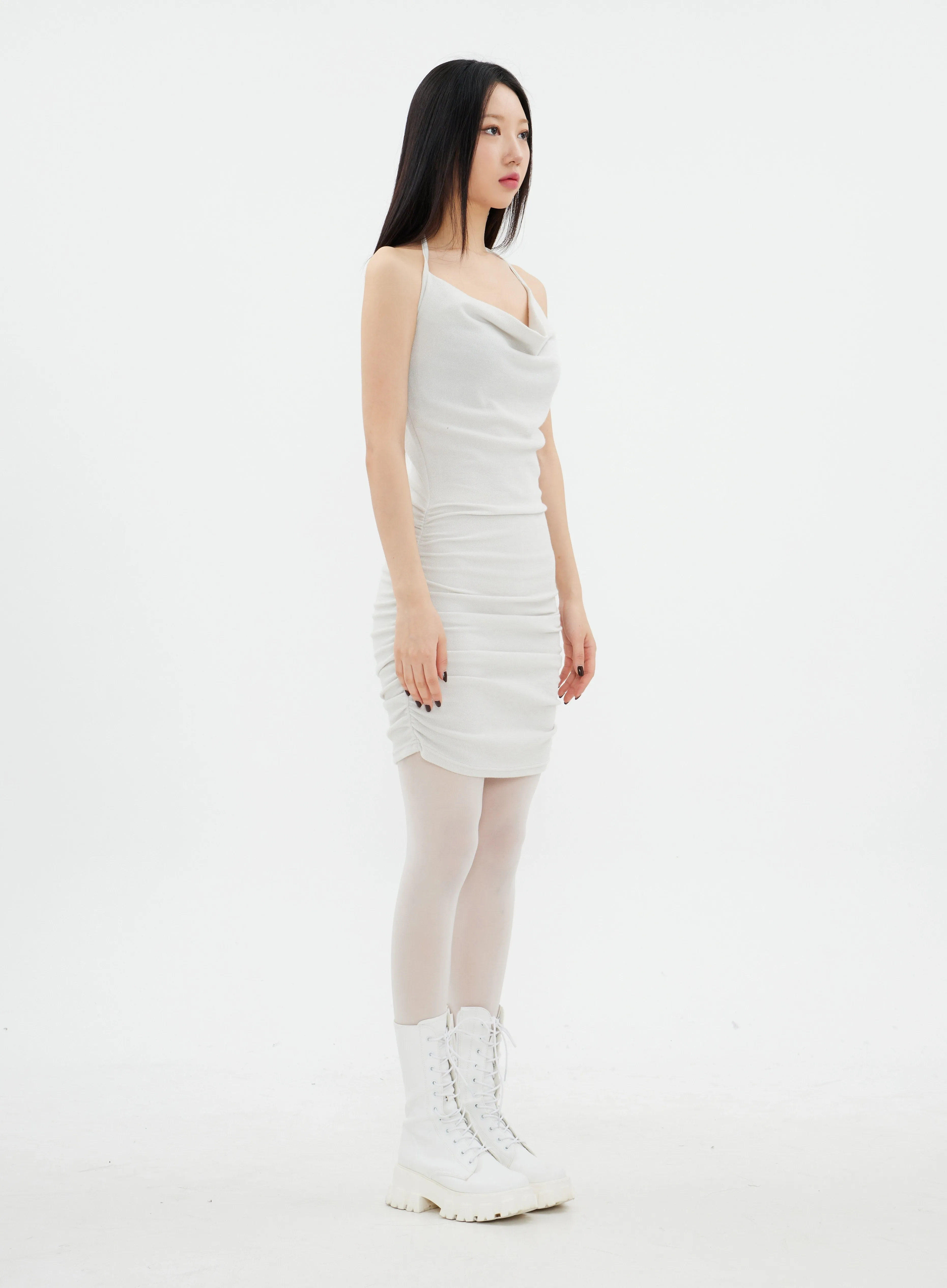 Halterneck Mini Dress K2302