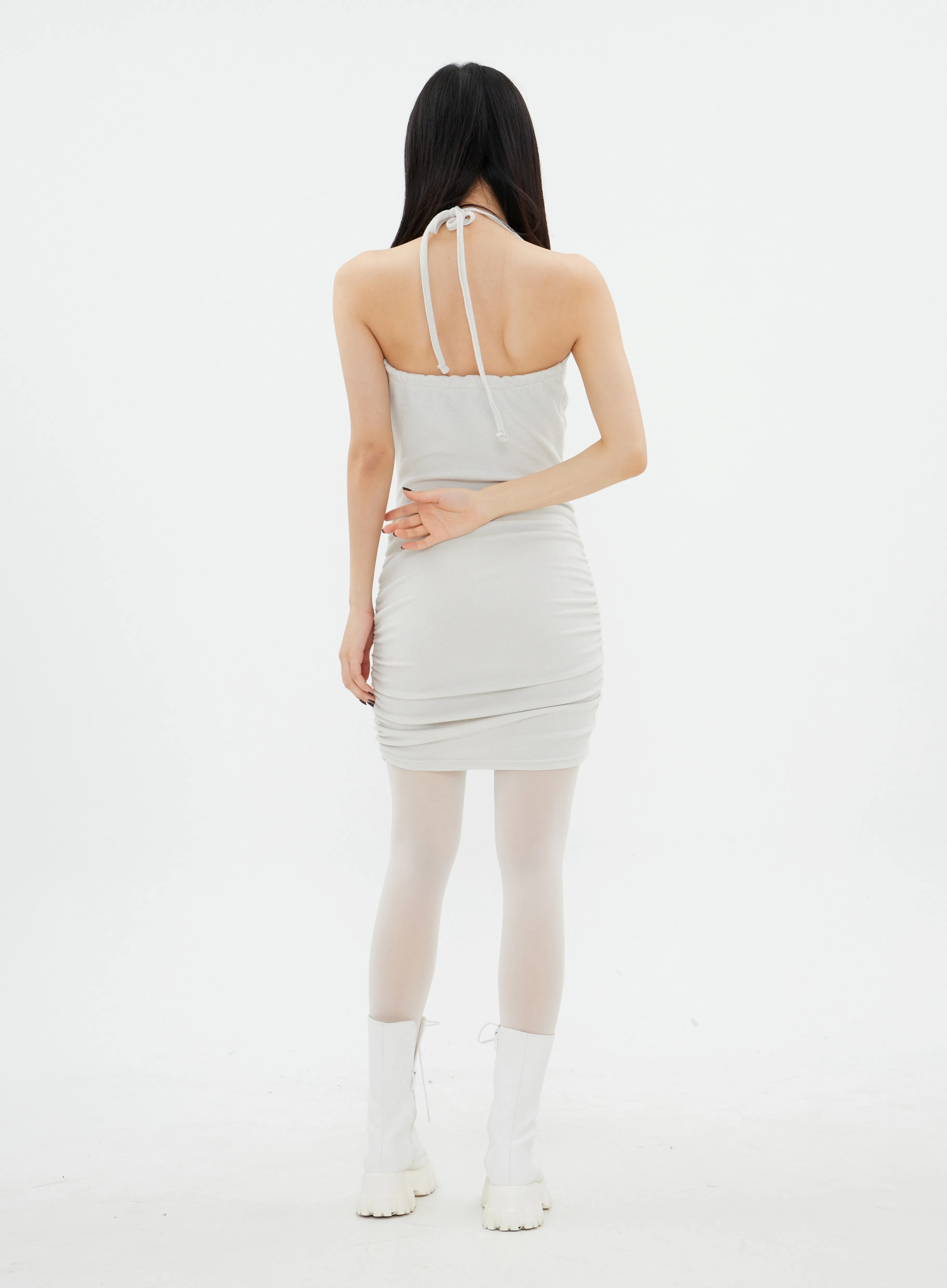 Halterneck Mini Dress K2302