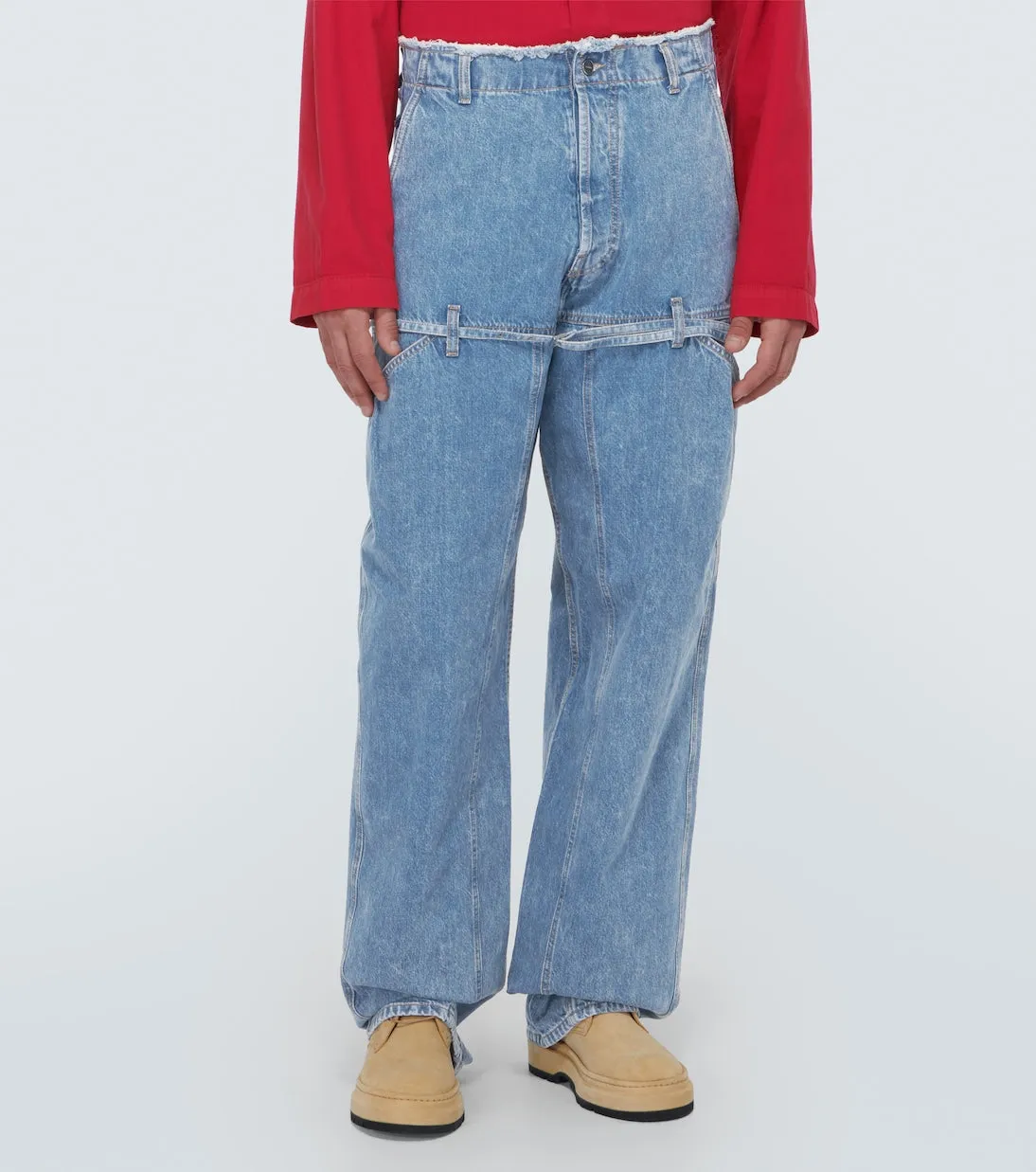 Le de nîmes Jacquemus wide leg jeans, blue
