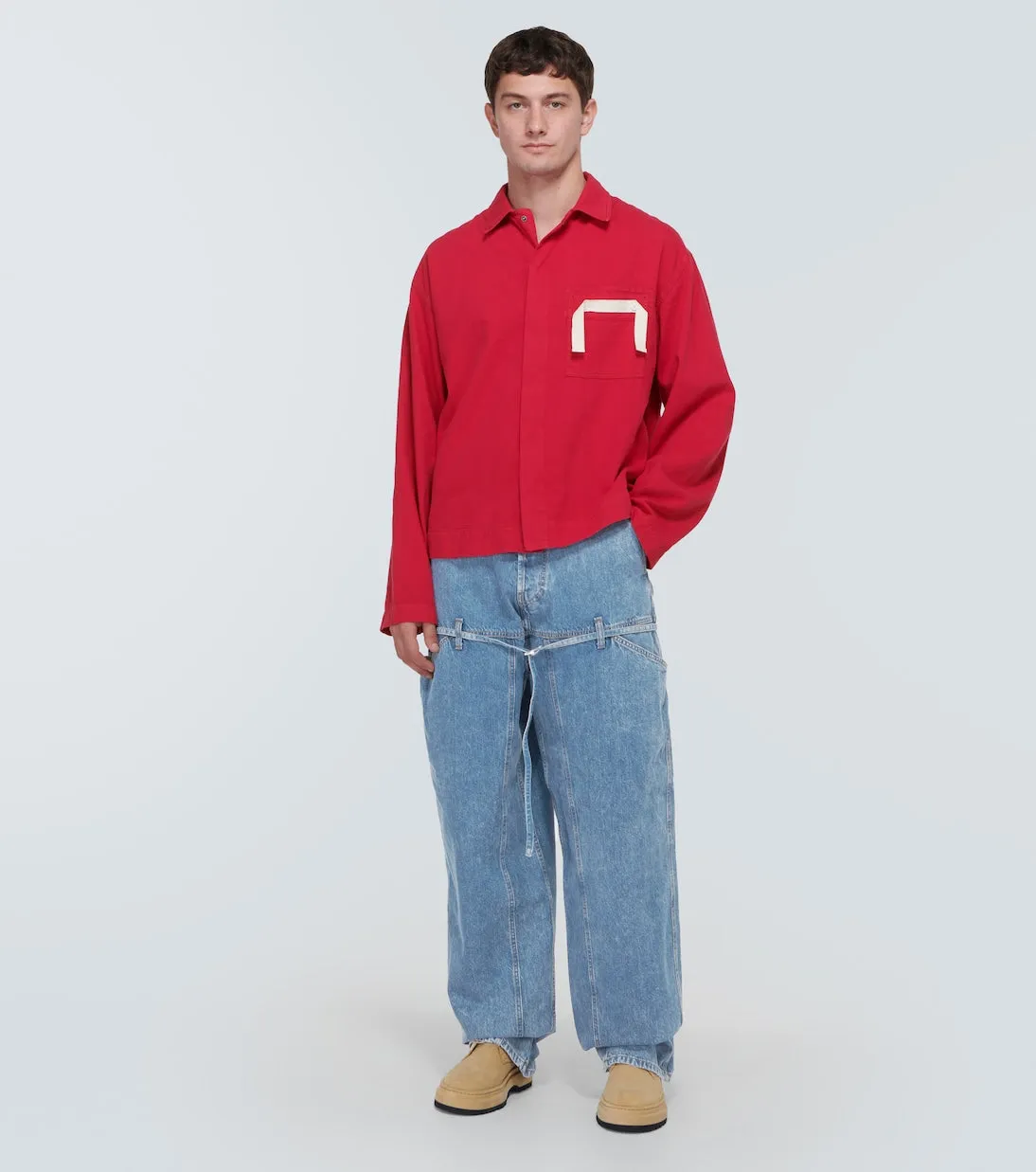 Le de nîmes Jacquemus wide leg jeans, blue