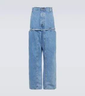 Le de nîmes Jacquemus wide leg jeans, blue