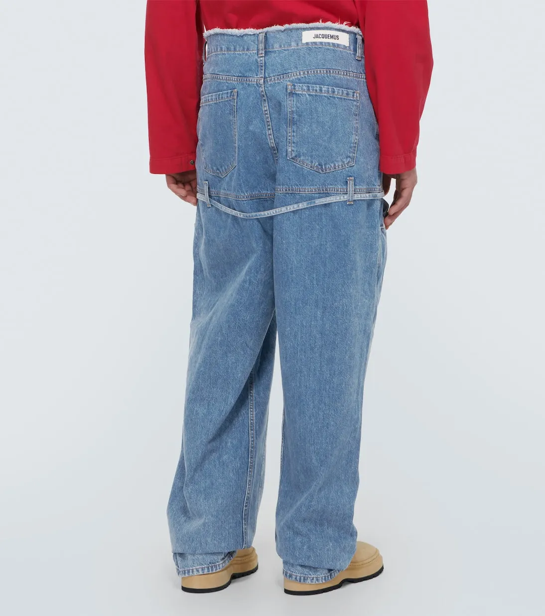 Le de nîmes Jacquemus wide leg jeans, blue
