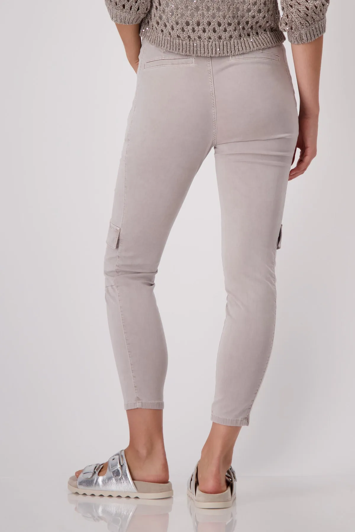 MONARI Beige Cargo trousers