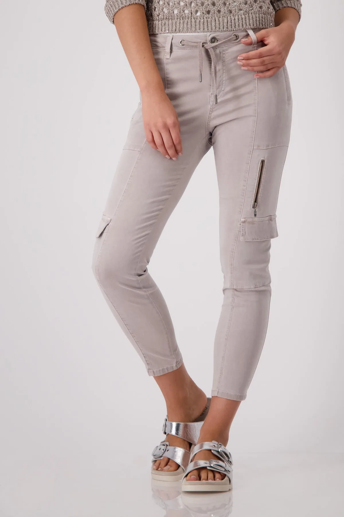 MONARI Beige Cargo trousers