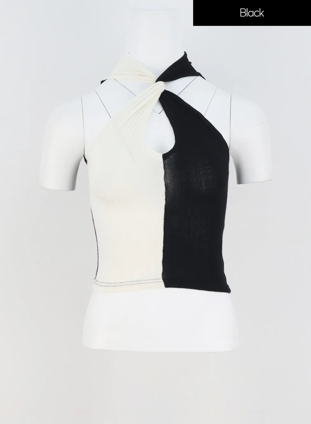 Two Color Halterneck Top IU308
