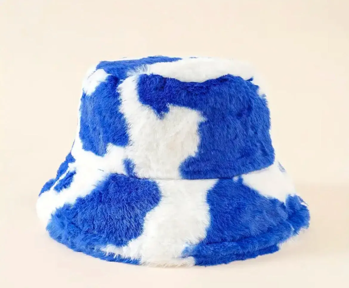 Unisex Faux Fur Bucket Hat