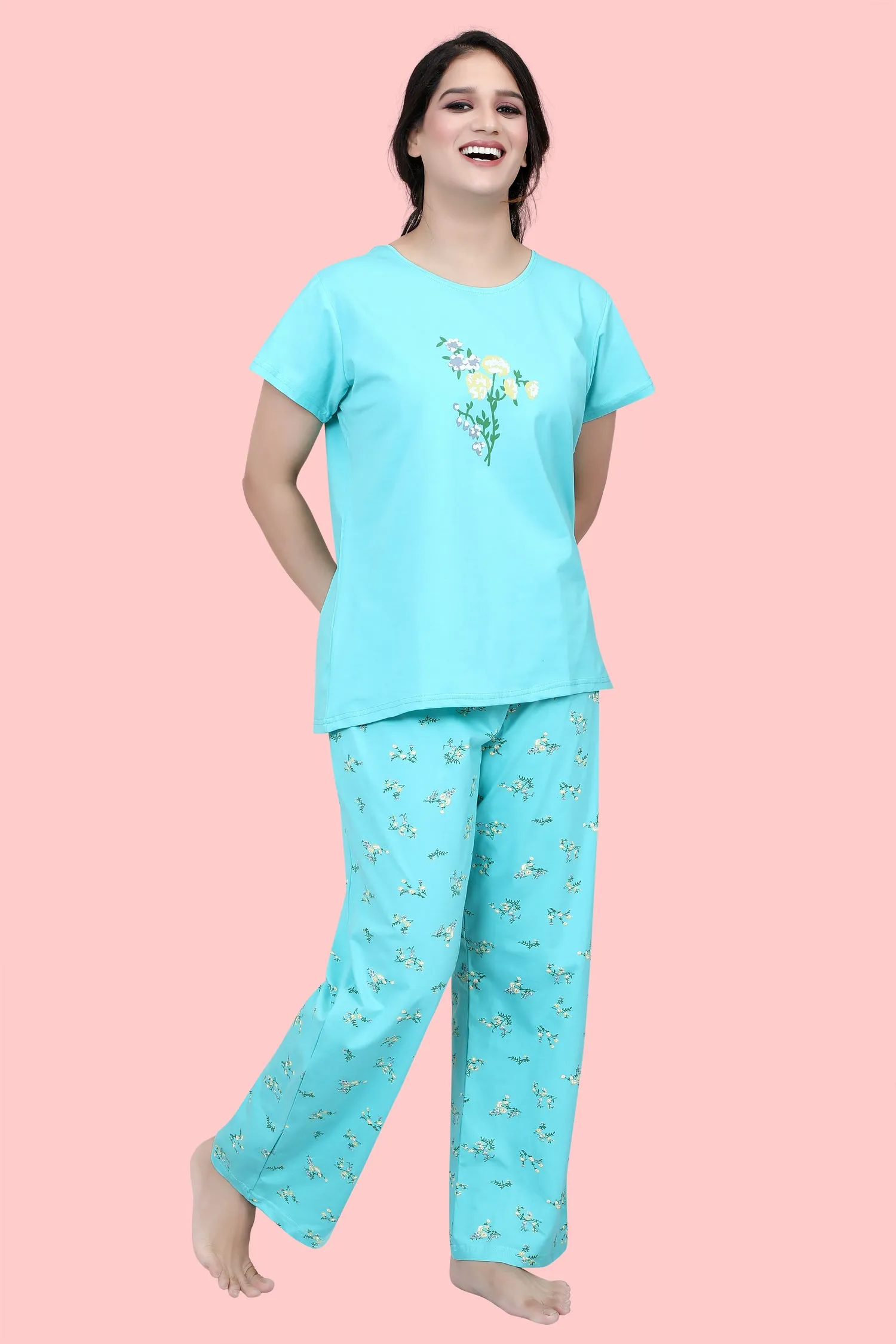 Velure Dazzling Floral Print Pajama Set