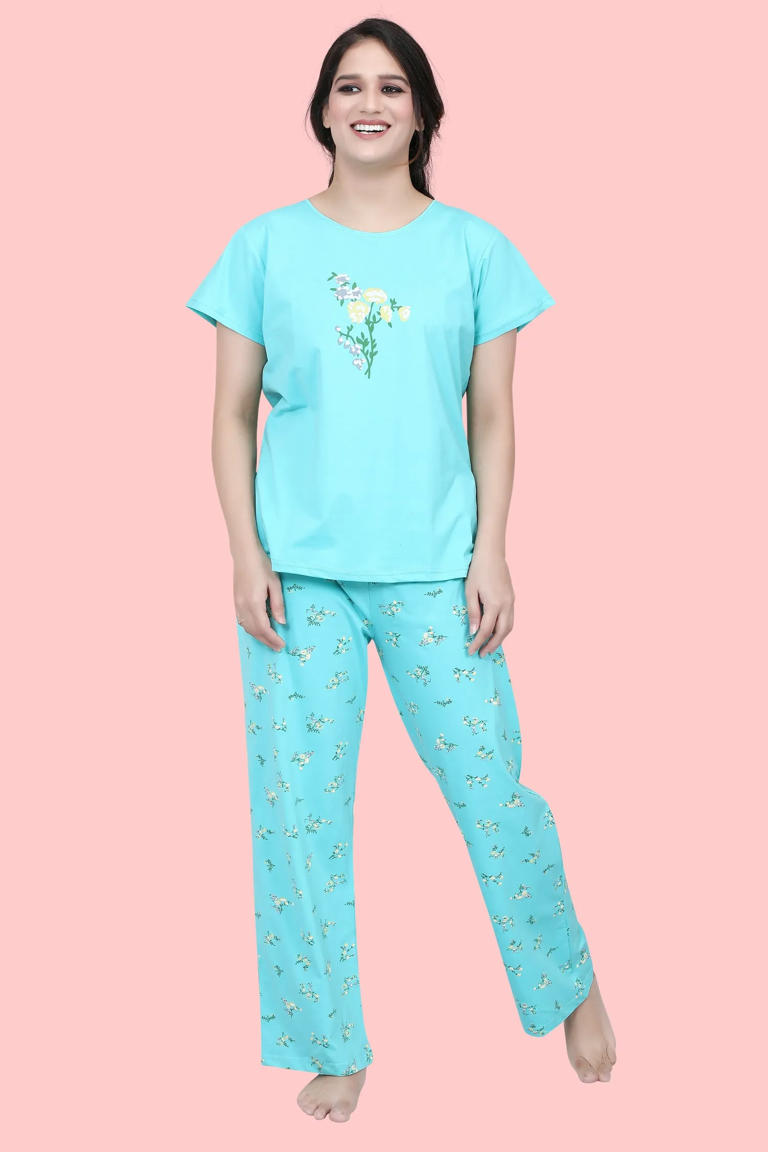 Velure Dazzling Floral Print Pajama Set