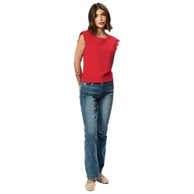 Women's Another Love Red Eve Top VCKN1782FYR