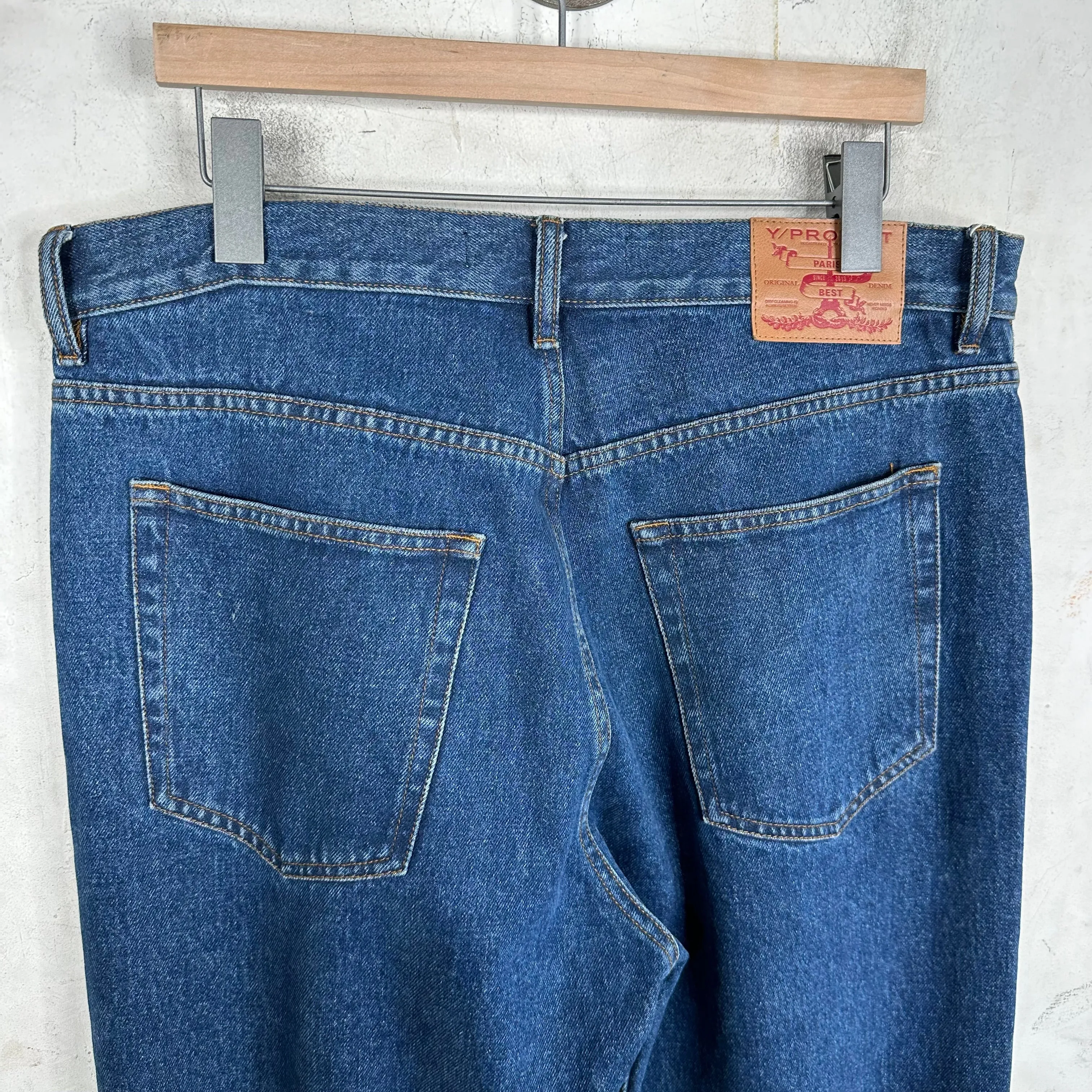 Y/Project Dark Wash Cowboy Jeans